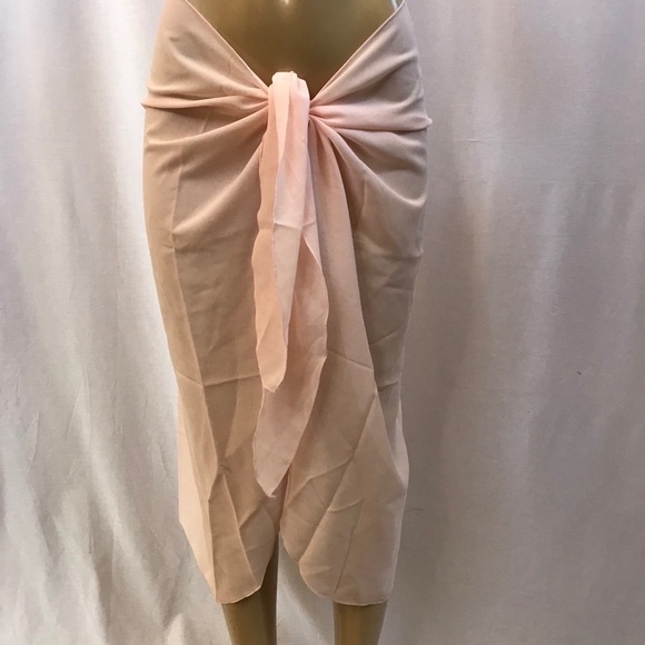 Zuliana Peach Long Sarong. Made in USA. New With Tags - Picture 3 of 3